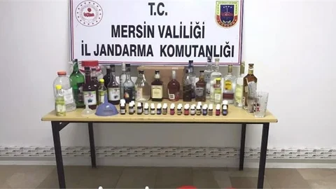 106 Litre Sahte Alkol Ele Geçirildi