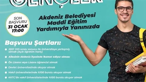 Akdeniz Belediyesi’nden Üniversite Kazanan Öğrencilere Burs Desteği
