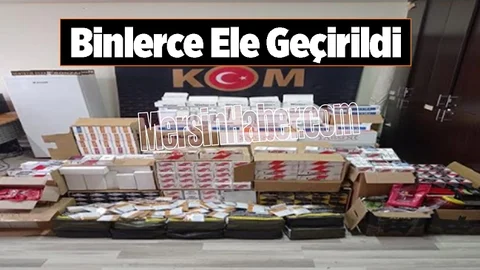 Mersin'de Kaçak Sigara Operasyonu, Gözaltılar Var