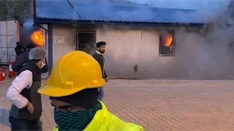 Akkuyu'da İşçi Kampında Yangın