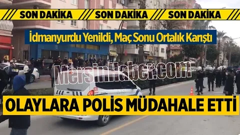 İdmanyurdu Maçı Sonrası Çıkan Olaylara Polis Müdahale Etti