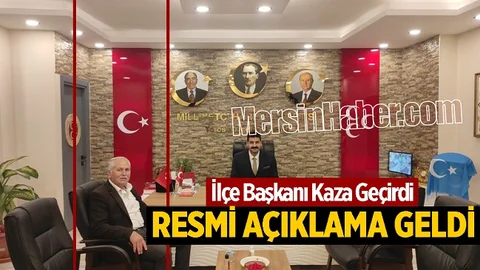 Mersin'de MHP ilçe Başkanı Kaza Geçirdi