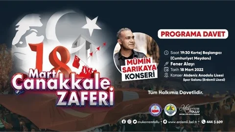 Erdemli'de Mümin Sarıkaya Konseri