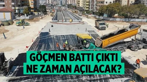 Asfalt Dökümüne Geçilen Göçmen’deki Katlı Kavşak İnşaatının % 98’i Bitti