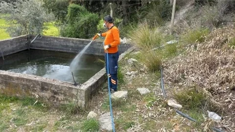 Büyükşehir Ekipleri, Bahar Aylarının Gelmesiyle Birlikte Zararlılarla Mücadele Çalışmalarını Hızlandırdı
