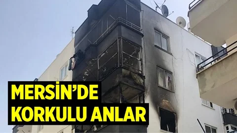 Mersin'de Yanan Evde Maddi Hasar Meydana Geldi