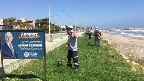 Akdeniz Belediyesi Arklar ve Yeşil Alanlarda Her Türlü Bakım, Onarım, Yenileme, Budama ve Temizlik Çalışmalarına Aralıksız Devam Ediyor