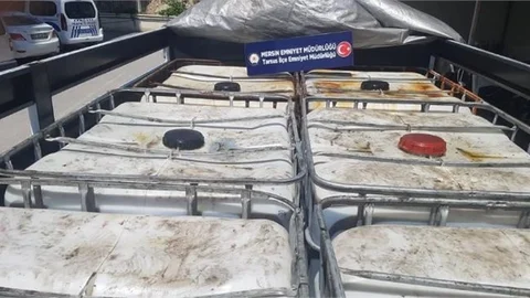 Mersin'de 5 Ton 952 Litre Kaçak Akaryakıt Ele Geçirildi