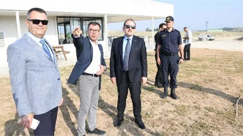 Mersin Valisi Tarsus Organize Sanayi Bölgesi Şantiye Alanını İnceledi