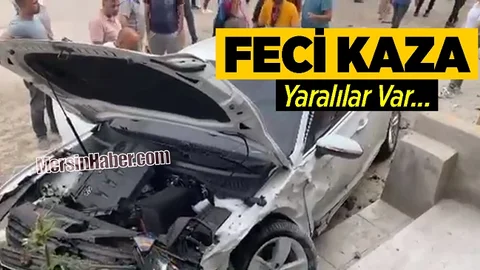 İki Araç Kafa Kafaya Çarpıştı, Mahalleli Yardıma Koştu