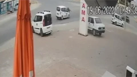 Sanayideki Kaza Güvenlik Kameralarına Yansıdı