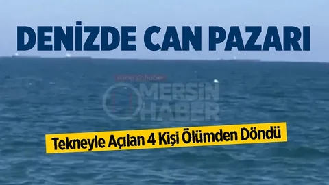 Denizde Can Pazarı, 4 Kişi Son Anda Kurtuldu