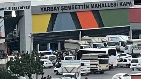 Mersin'de Pazar Yeri Karıştı:yaralılar Var