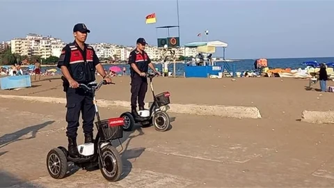 Mersin’de Jandarmadan Scooterlu Denetim