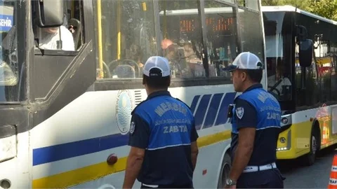 Mersin Büyükşehir Zabıtası Toplu Taşıma Araçlarını Denetliyor