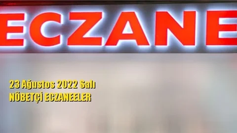 Mersin Nöbetçi Eczaneler 23 Ağustos 2022 Salı