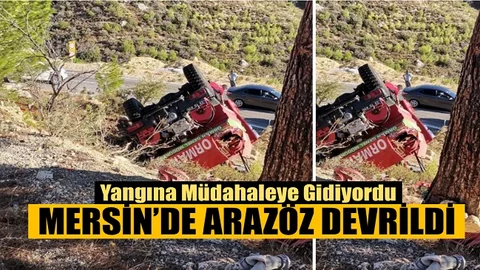 Göreve Giderken Kaza Yapan Aracın Sürücüsü Hafif Yaralandı