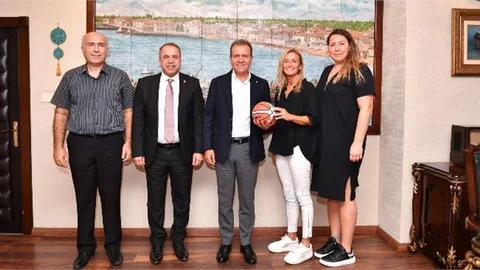 Türkiye Basketbol Federasyonu Heyetinden Başkan Seçer’e Ziyaret