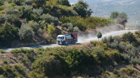 Üretim Bölgelerindeki Yol Dokunuşları Sürüyor