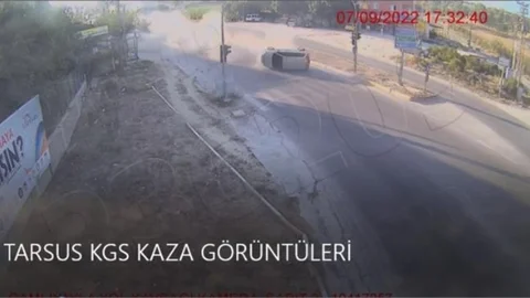 Tarsus’ta Meydana Gelen Kazalar Kgys Kameralarına Yansıdı