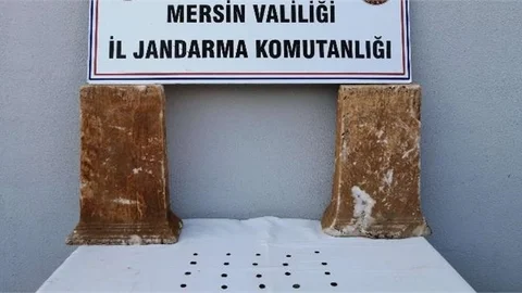 Mersin'de Jandarmadan Tarihi Eser Kaçakçısına Suçüstü