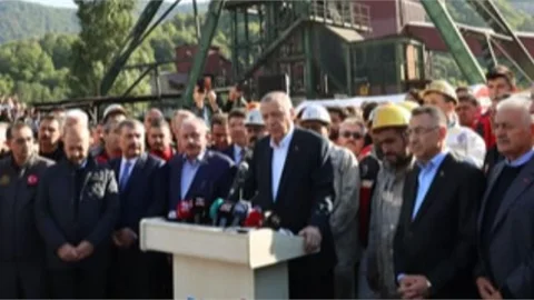 Cumhurbaşkanı Erdoğan, Patlama Yaşanan Ttk Amasra Müessesesi'ne Ait Maden Ocağında İncelemelerde Bulundu