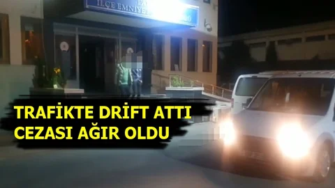Trafikte Drift Atıp Sosyal Medyada Paylaşan Magandalar Yakalandı