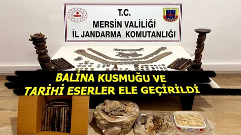 Mersin İl Jandarma Komutanlığı Ekipleri Tarihi Eser Kaçakçılığı Yapan 1 Kişiyi Kıskıvrak Yakaladı