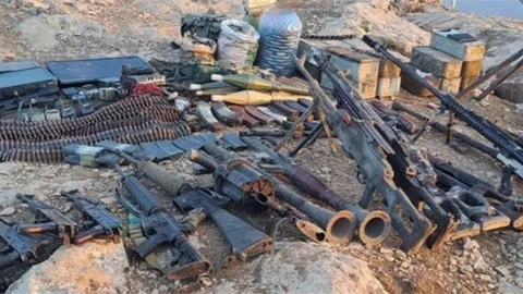 Operasyonda Teröristlere Ait Çok Sayıda Silah ve Mühimmat Ele Geçirildi