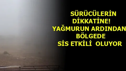 Sürücülerin Dikkatine! Görüş Mesafesi Düştü