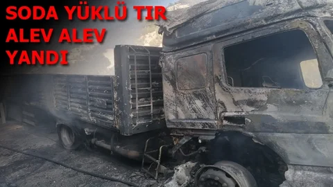 Soda Yüklü TIR Küle Döndü