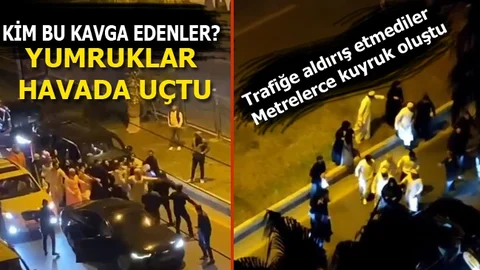 Trafikte Kavga, Yumruklar Havada Uçtu