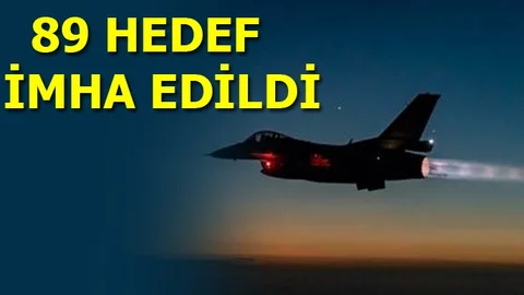 Pençe-kılıç Hava Harekâtı İle 89 Hedef İmha Edildi