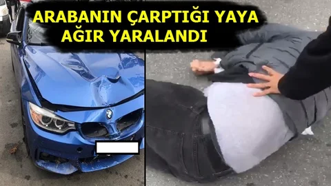 Otomobil Yayaya Çarptı