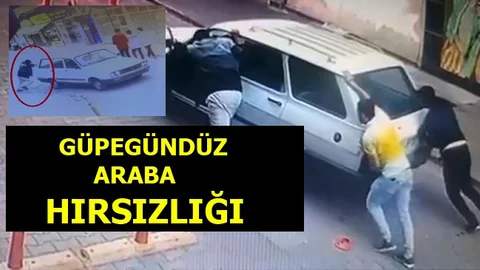 İşyeri Önündeki Aracı İşte Böyle Çaldılar
