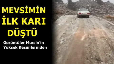 Mersin'e Kar Düştü