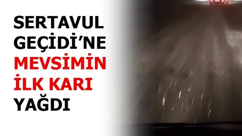 Sertavul'da Kar Yağışı