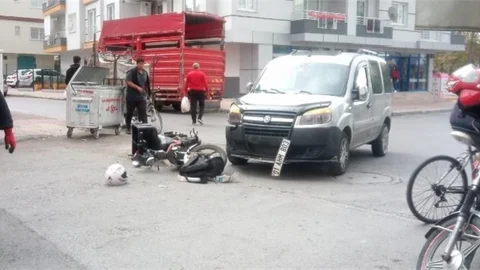 Mersin'de Motosiklet Kazası