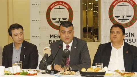 Mersin Baro Başkanı Özdemir Basın Mensuplarından Destek İstedi