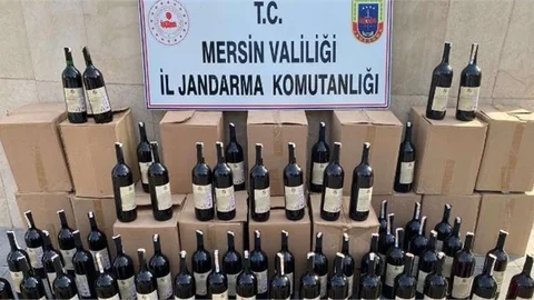 Mersin'de Kaçak Alkollü İçki Operasyonu