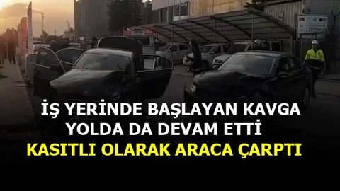 İş Yerinde Başlayan Kavga Yolda da Devam Etti