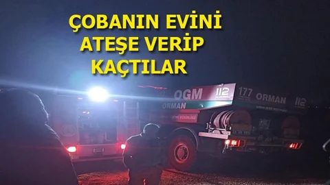 Mersin'de Çobanın Evini Ateşe Verip Kaçtılar