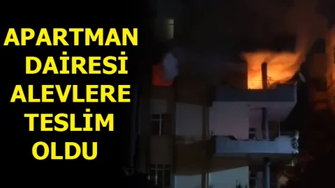 Apartman Dairesinde Yangın