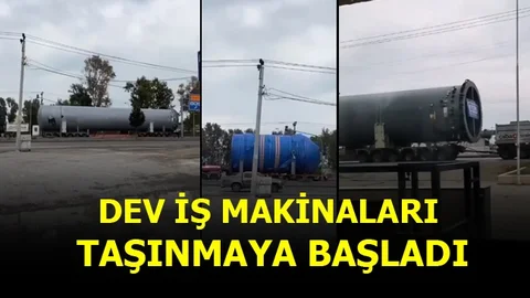 Dev İş Makinaları Taşınmaya Başlandı