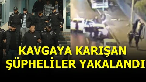 Mersin'de Kavgaya Karışan 3 Araç ve 13 Şüpheli Kıckıvrak Yakalandı