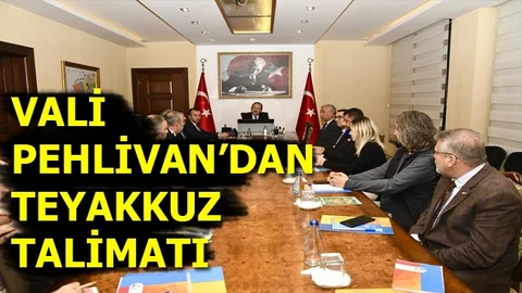 Vali Pehlivan Mersin İçin Teyakkuz Talimatı Verdi