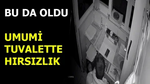 Mersin'de Umumi Tuvalete Hırsızlık İçin Girdiler