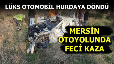 Tarsus’ta Otoyolda Feci Kaza : 2 Yaralı