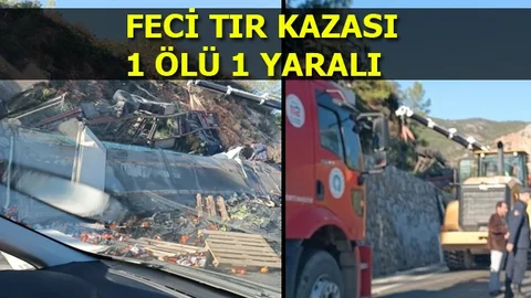 Narenciye Yüklü TIR Devrildi; 1 Ölü 1 Yaralı