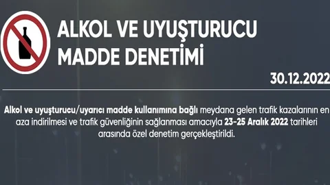 Alkol ve Uyuşturucu/uyarıcı Madde Denetimi Gerçekleştirildi